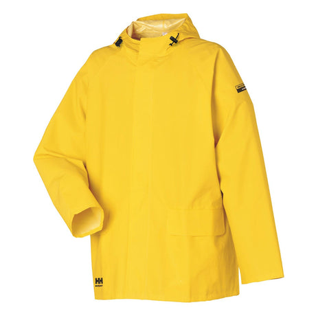 Helly Hansen Men's Mandal Rain Jacket in Light Yellow from the front