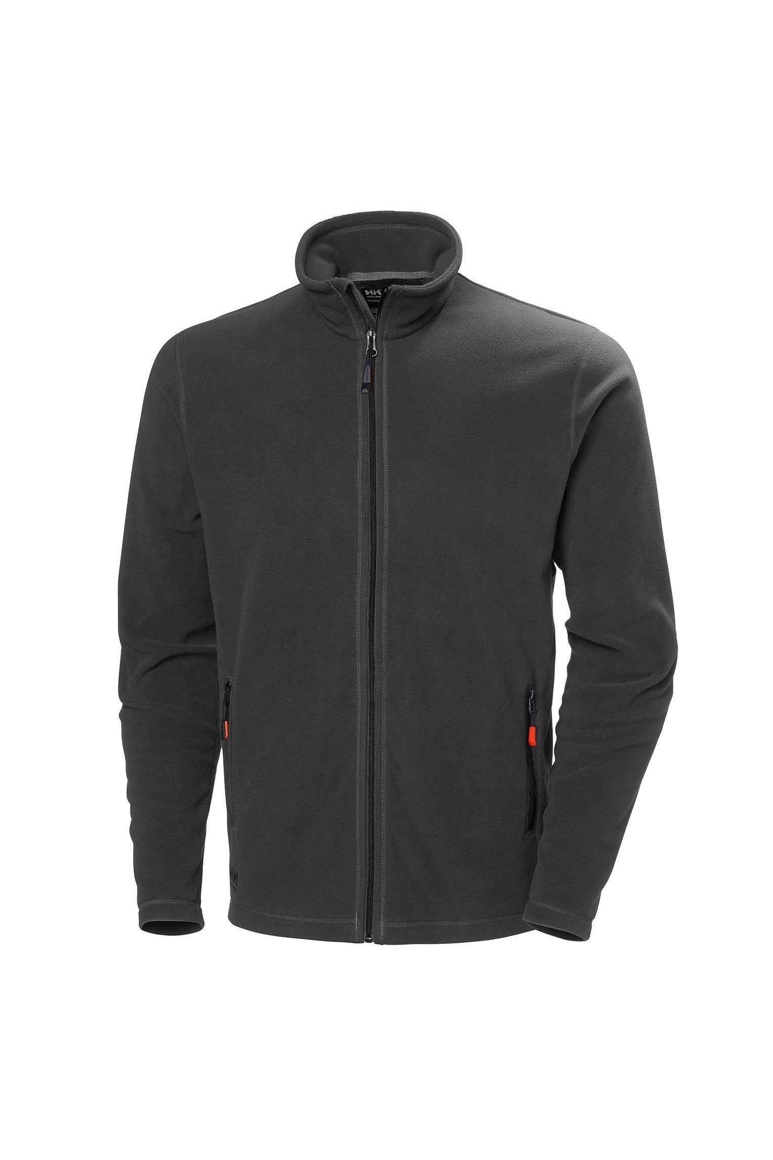 Helly Hansen Men's Oxford Light Fleece Jacket in Dark Grey from the front