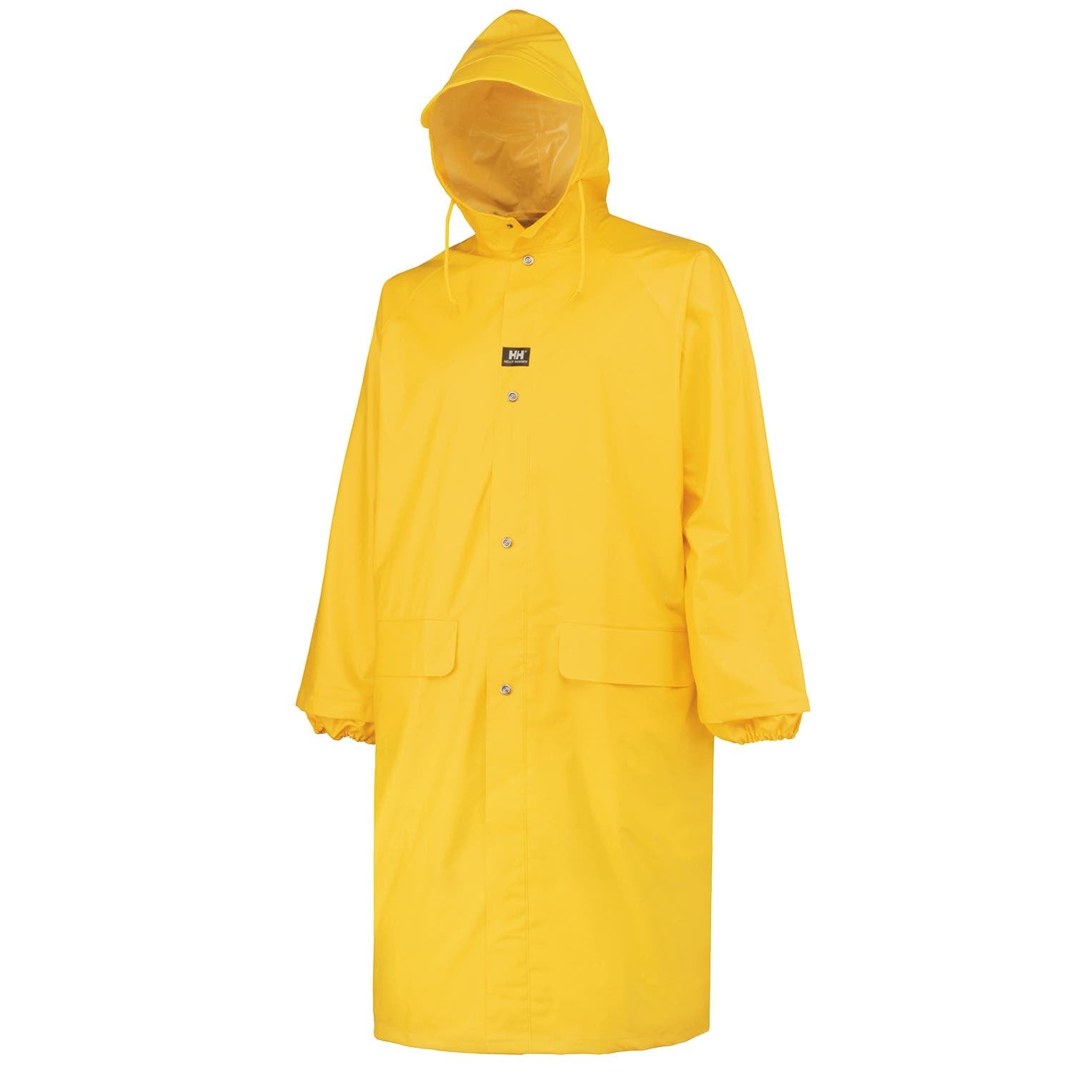 Helly Hansen Men's Woodland Rainwear Coat in Light Yellow from the front