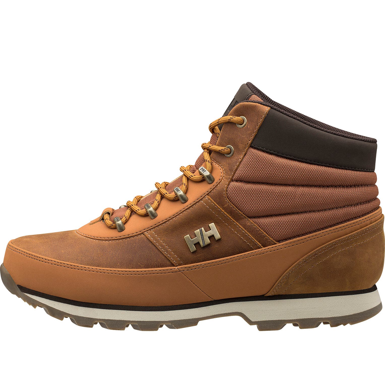 Helly Hansen Men's Woodlands Winter Boot in Honey Wheat-Cashew-Sp from the side