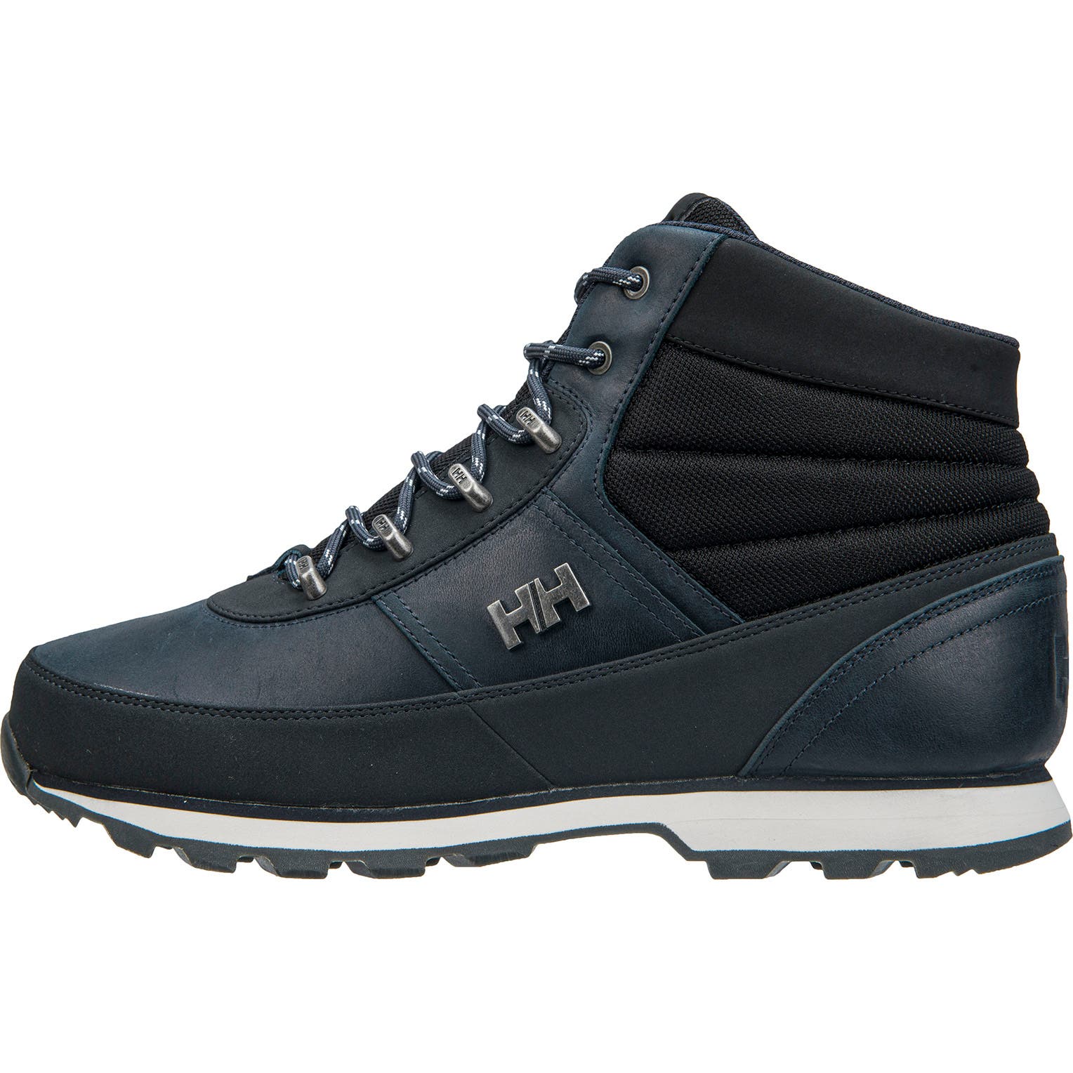 Helly Hansen Men's Woodlands Winter Boot in Navy-Black-Off White from the side