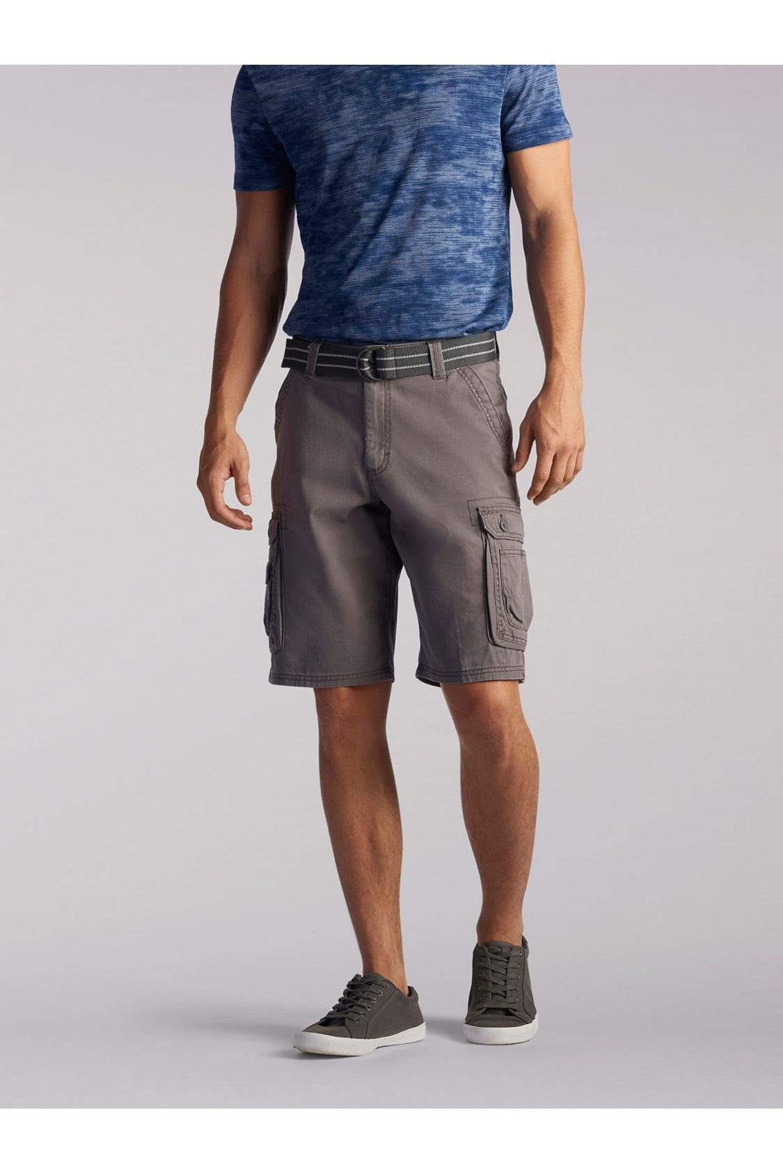 Big and Tall Wyoming Cargo Short in Vapor from Front View
