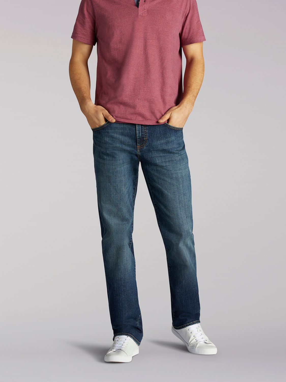 Modern Series Straight Leg Jean in Icon from Front View