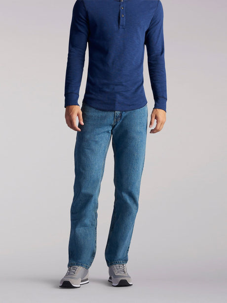 Regular Fit Straight Leg Midweight Jean in Wylie from Front View