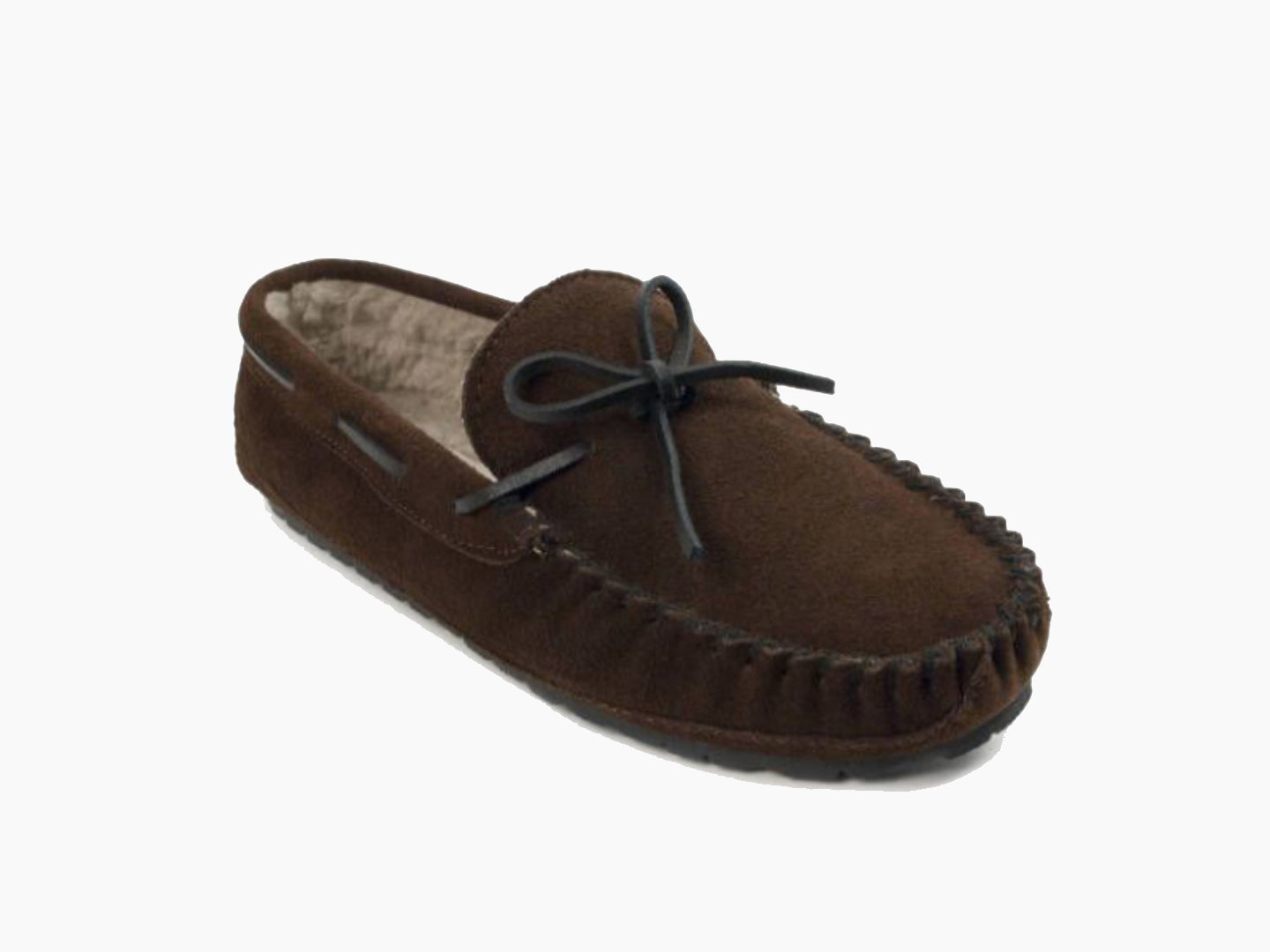Casey Slipper in Chocolate from 3/4 Angle View