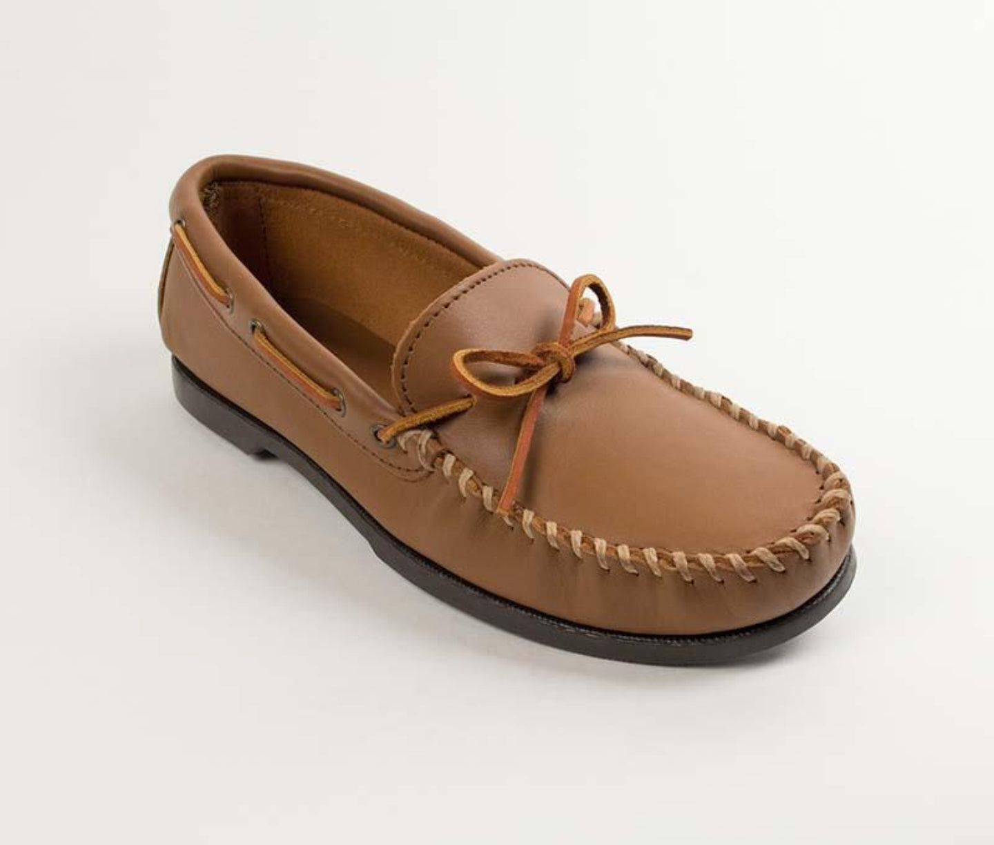 Classic Camp Moccasin in Maple from 3/4 Angle View