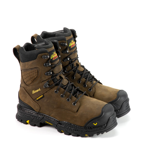 Thorogood Men's 804-4303 Infinity FD Series 8" Waterproof Composite Safety Toe Work Boot in Studhorse from the side