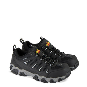 Thorogood 804-6293 Men's Crosstrex Series Low Hiker Composite Safety Toe Work Boot in Black/Grey from the side