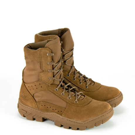 Thorogood 813-8800 Men's 8" War Fighter Military Water Resistant Non-Safety Toe Boot in Coyote from the side