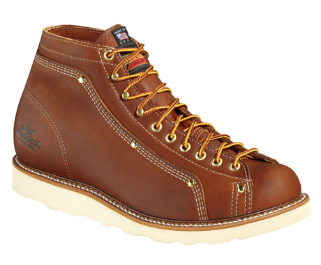 Thorogood 814-4233 Men's American Heritage Lace-To-Toe Roofer Boot in Tobacco Gladiator from the side