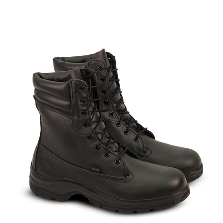 Thorogood 834-6731 Men's Soft Streets™ 8" 400g Insulated Waterproof Weatherbuster Boot in Black from the side