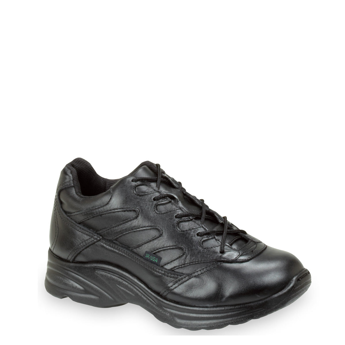 Thorogood 834-6932 Men's Oxford Liberty Uniform Shoe in Black from the side