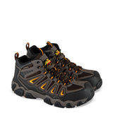 Thorogood Men's Crosstrex Series Mid Hiker Composite Safety Toe Work Boot in Brown/Orange from the side