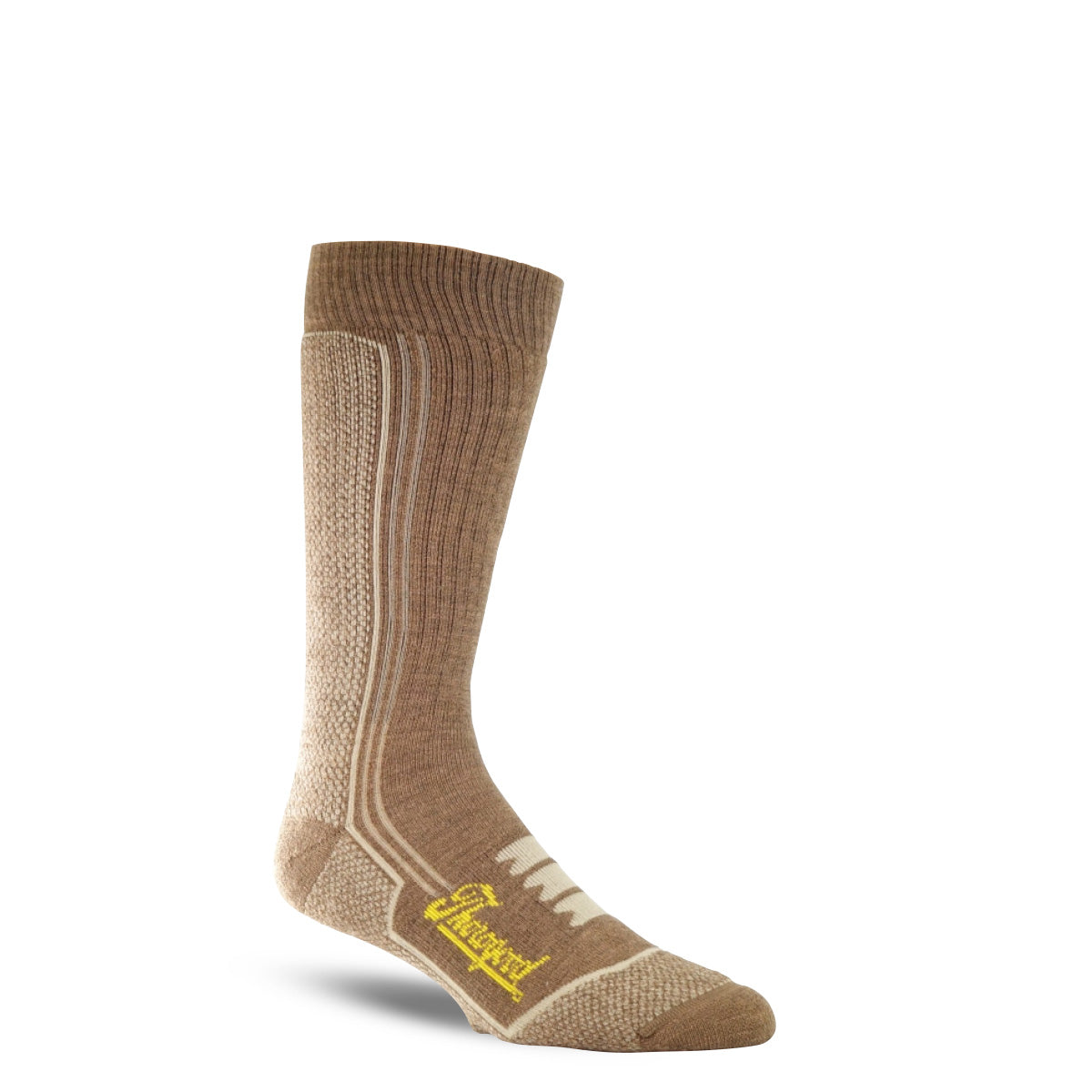 Thorogood Men's Heavy Duty Sock in Coyote from the side