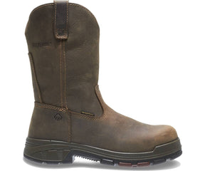 Men's Wolverine Cabor EPX Waterproof Composite Toe Wellington Work Boot in Dark Coffee