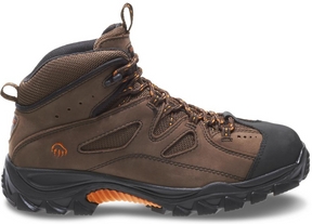 Men's Wolverine Hudson Steel-Toe Work Boot Dark in Dark Brown/Black