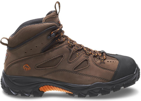 Men's Wolverine Hudson Steel-Toe Work Boot Dark in Dark Brown/Black