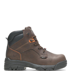 Men's Wolverine Merlin Waterproof Composite-Toe 6 Work Boot in Brown