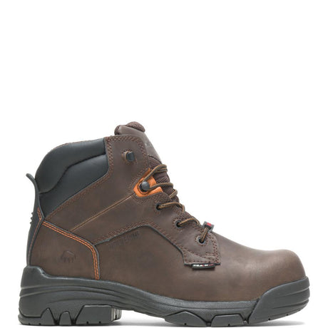 Men's Wolverine Merlin Waterproof Composite-Toe 6 Work Boot in Brown