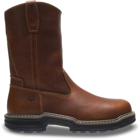 Men's Wolverine Raider Steel-Toe Wellington in Brown