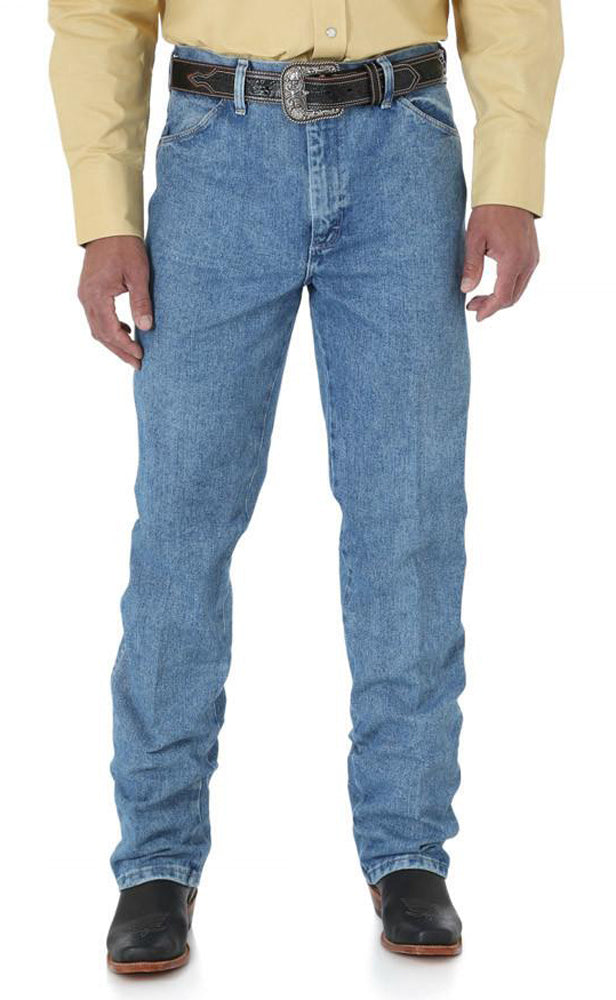 Men's Wrangler Cowboy Cut Jean Slim Fit in Antique Wash from the front