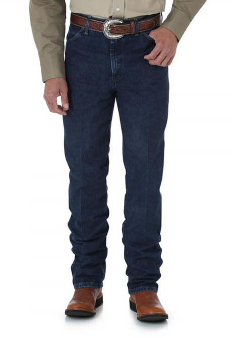Men's Wrangler Cowboy Cut Jean Slim Fit in Dark Stone from the front