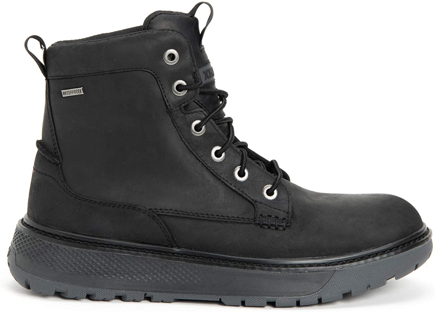 Men's Xtratuf Bristol Bay Work Boot in Black from the side