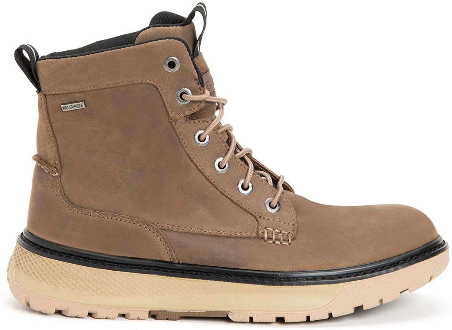Men's Xtratuf Bristol Bay Work Boot in Taupe from the side