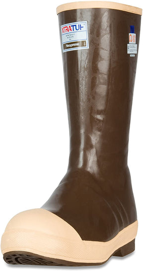 Men's Xtratuf Legacy 15" Steel Toe Insulated Fishing Boot in Copper/Tan from the front