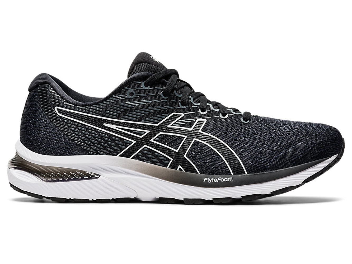 Men's Asics GEL-Cumulus 22 Running Shoe in Carrier Grey/Black from the side
