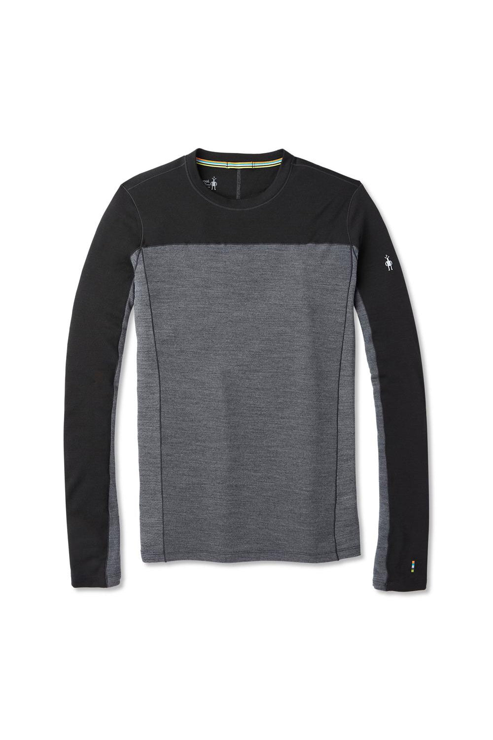 Men's Smartwool Merino Sport 250 Long Sleeve Crew Shirt in Black from the front