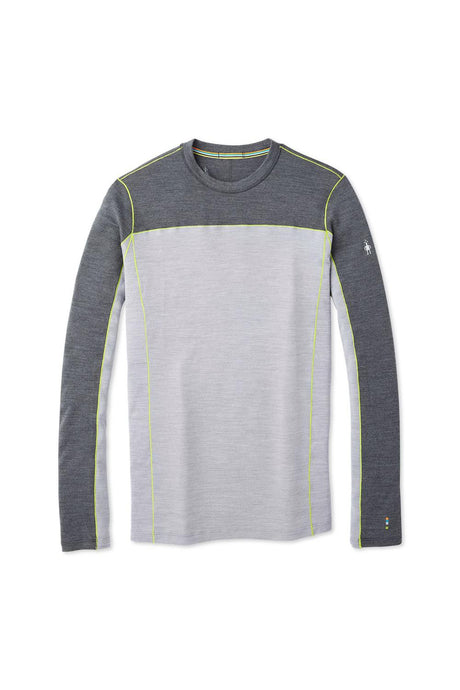 Men's Smartwool Merino Sport 250 Long Sleeve Crew Shirt in Charcoal Heather from the front