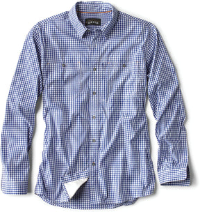 River Guide Long Sleeve in Ocean Blue from front view