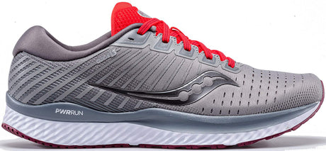 Saucony Men's Guide 13 Running Shoe in Alloy Red Side Angle View