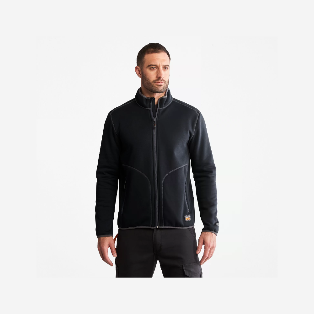 Men's Ballast Mid-Layer Fleece Jacket in Jet Black