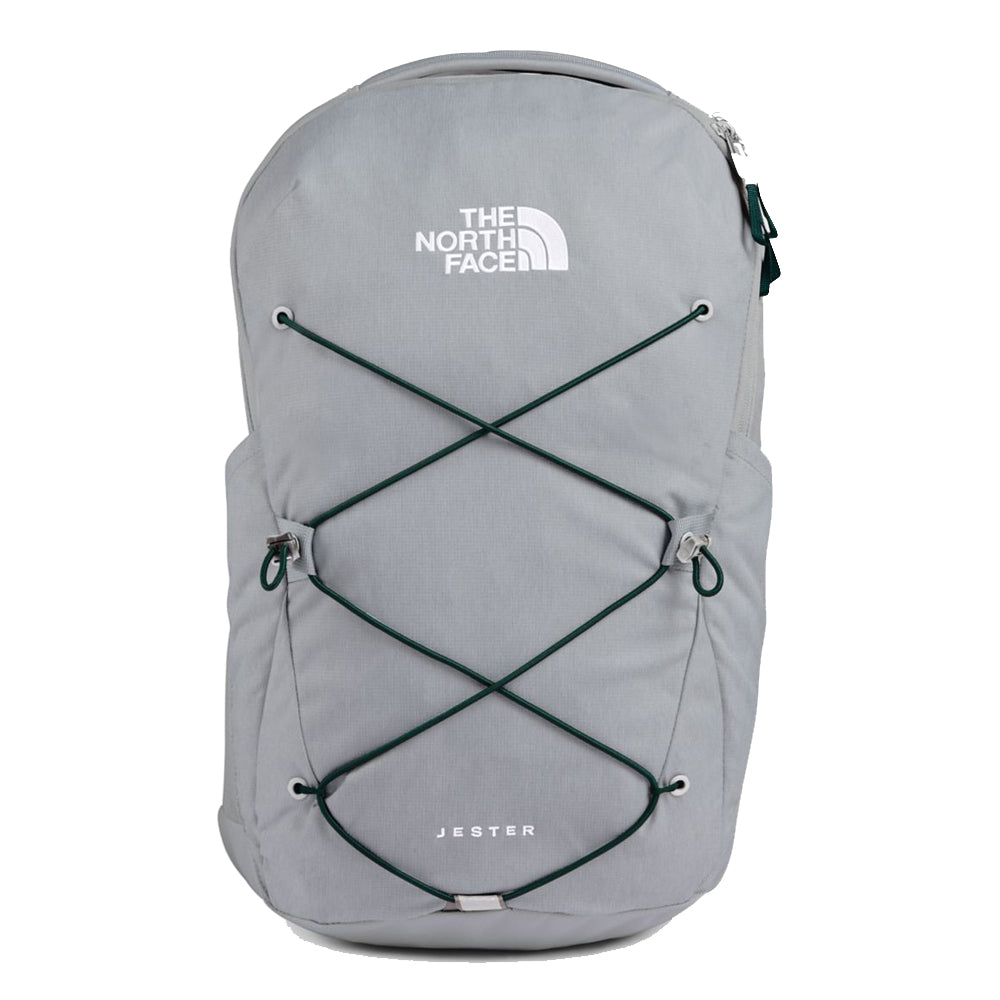 The North Face Jester Backpack in Aviator Navy Light Heather/TNF White from the front