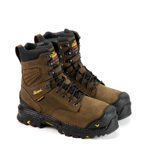 Thorogood Men's 804-4304 Infinity FD Series 8" 400g Insulated Waterproof Composite Safety Toe Work Boot in Studhorse from the side