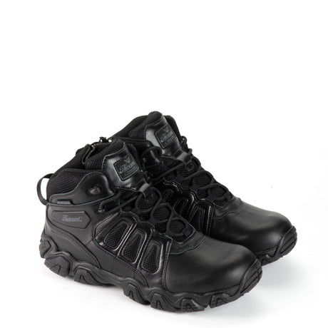 Thorogood Men's 804-6385 Crosstrex Polishable Composite Safety Toe Uniform Boot in Black from the side
