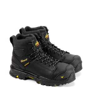 Thorogood Men's Infinity FD Series 6" Waterproof Composite Work Boot in Black from the side