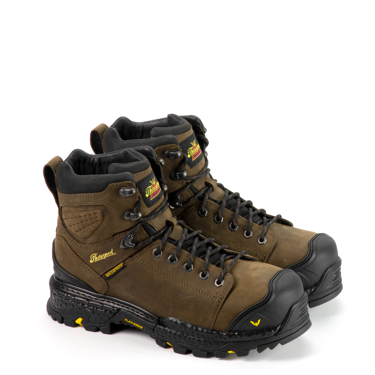 Thorogood Men's Infinity FD Series 6" Waterproof Composite Work Boot in Studhorse from the side