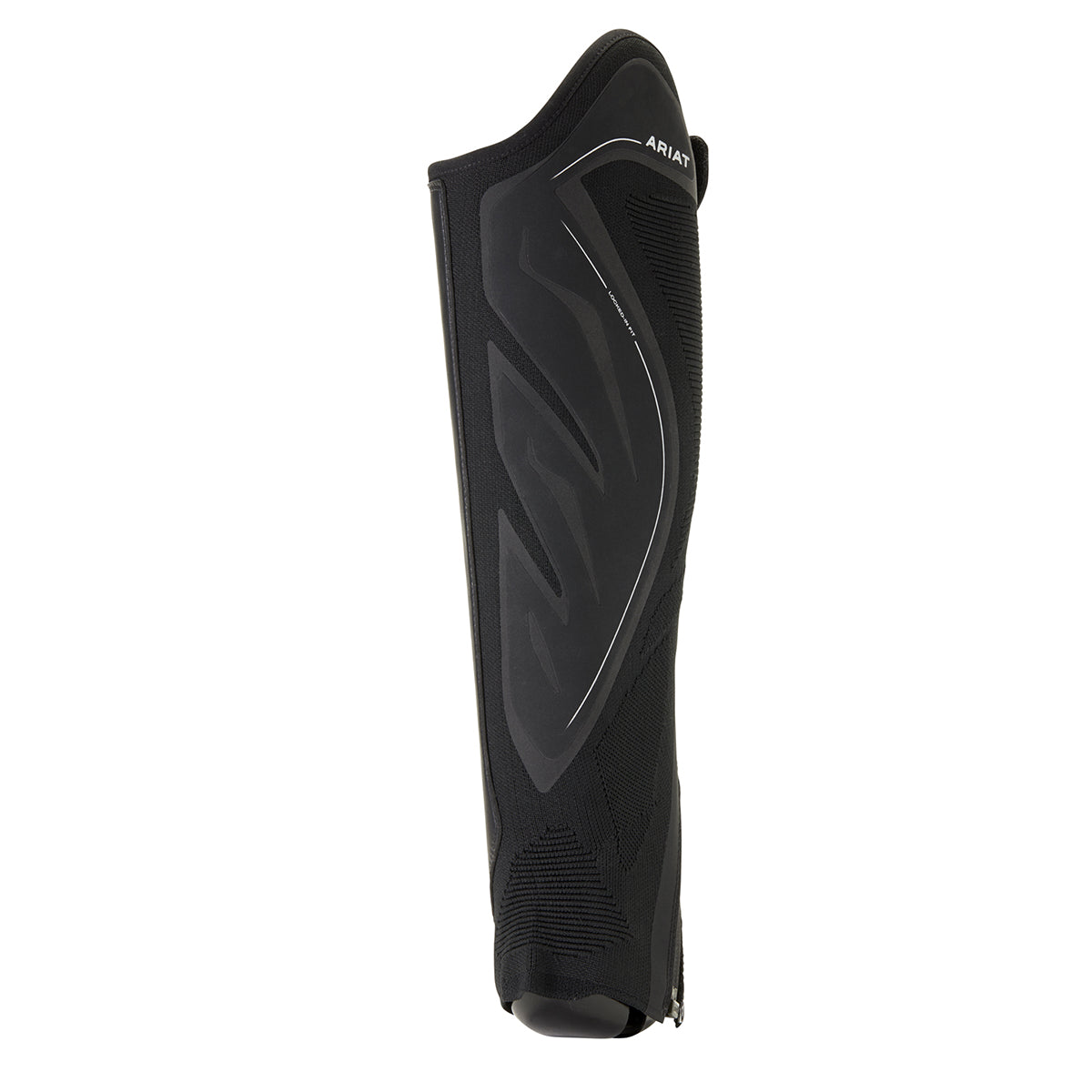 Unisex Ariat Ascent Half Chap in Black Knit from the front