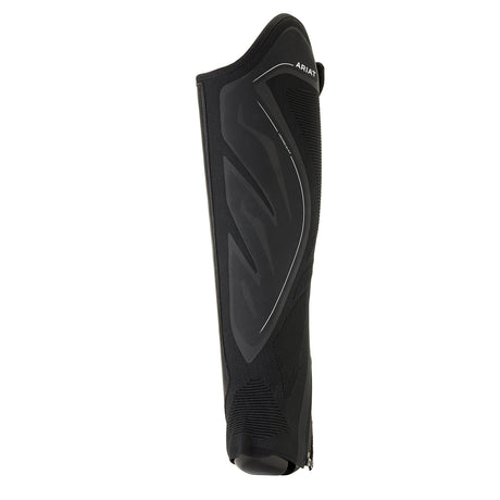 Unisex Ariat Ascent Half Chap in Black Knit from the front