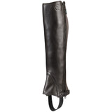 Unisex Ariat Breeze Half Chap in Chocolate from the front