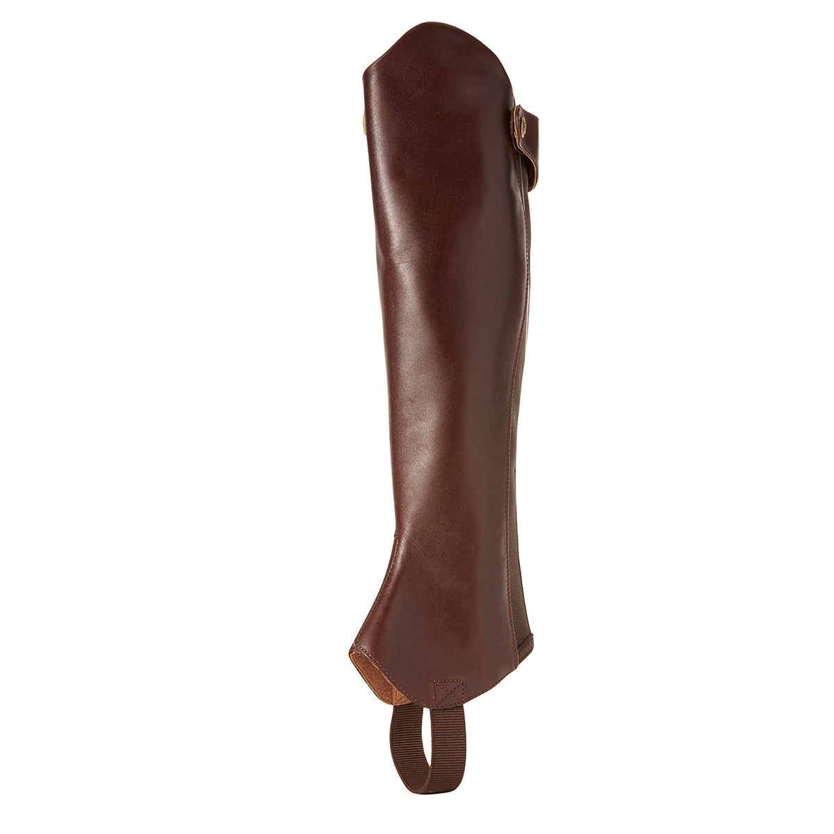 Unisex Ariat Kendron Half Chap in Mahogany from the front