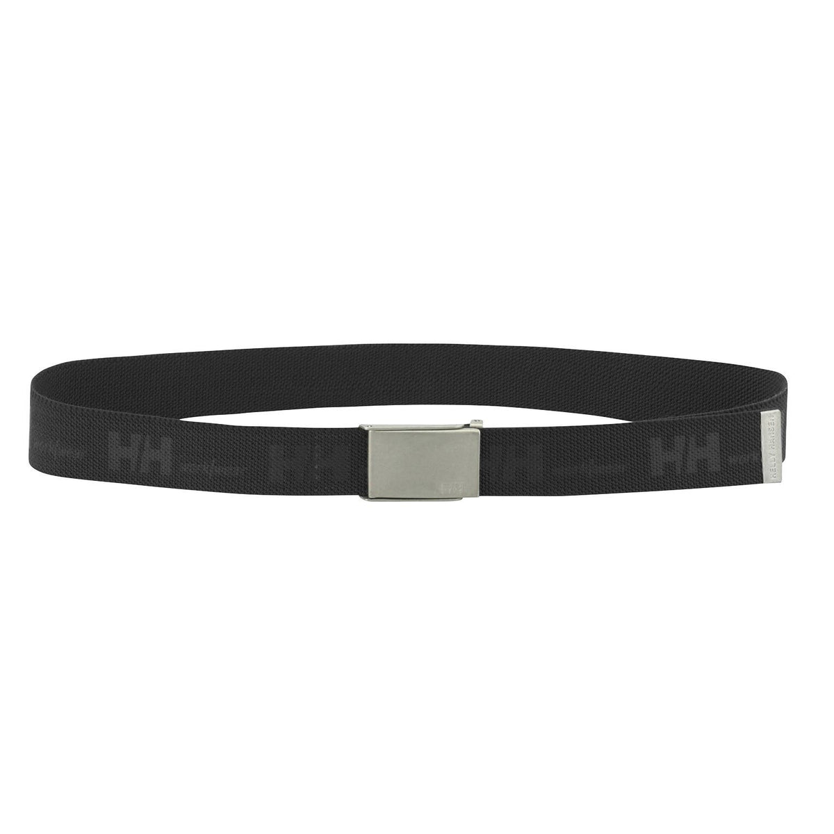 Helly Hansen Unisex HH Logo Webbing Belt in Black from the front