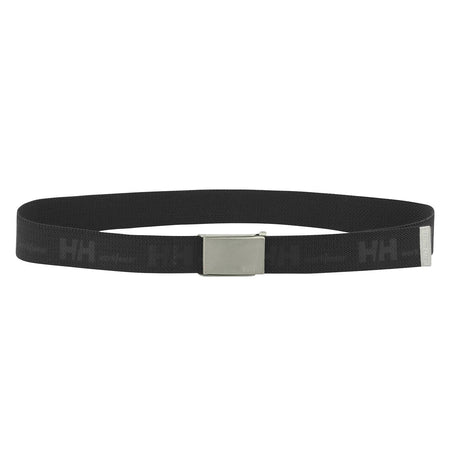 Helly Hansen Unisex HH Logo Webbing Belt in Black from the front