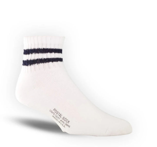 Thorogood Men's 3-Pack Mini Crew Uniform Sock in White from the side