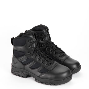Thorogood 804-6190 Unisex The Deuce Series 6" Tactical Side Zip Waterproof Composite Safety Toe Uniform Boot in Black from the side