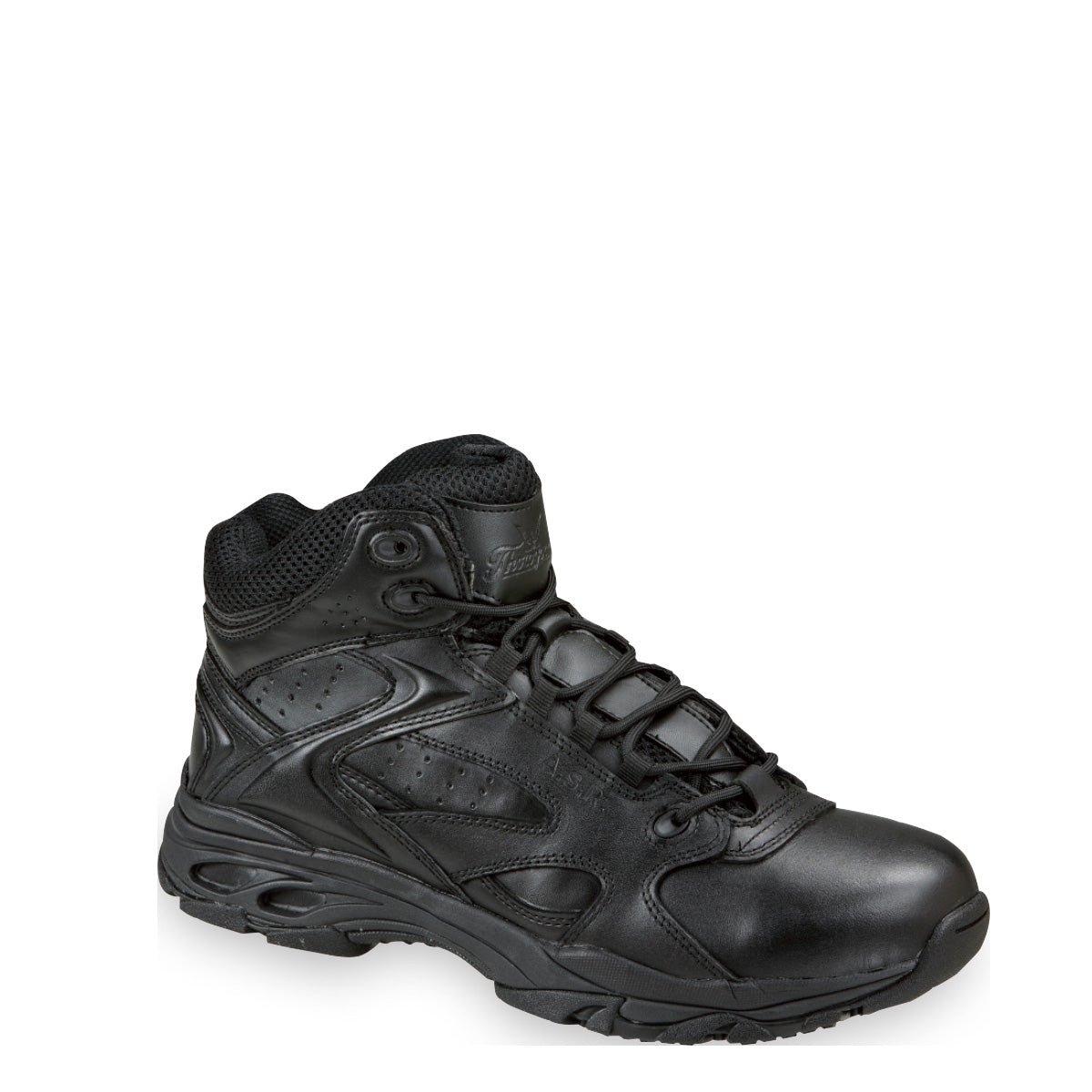 Thorogood 834-6523 Unisex Mid-Cut ASR Non-Safety Toe Tactical Boot in Black from the side