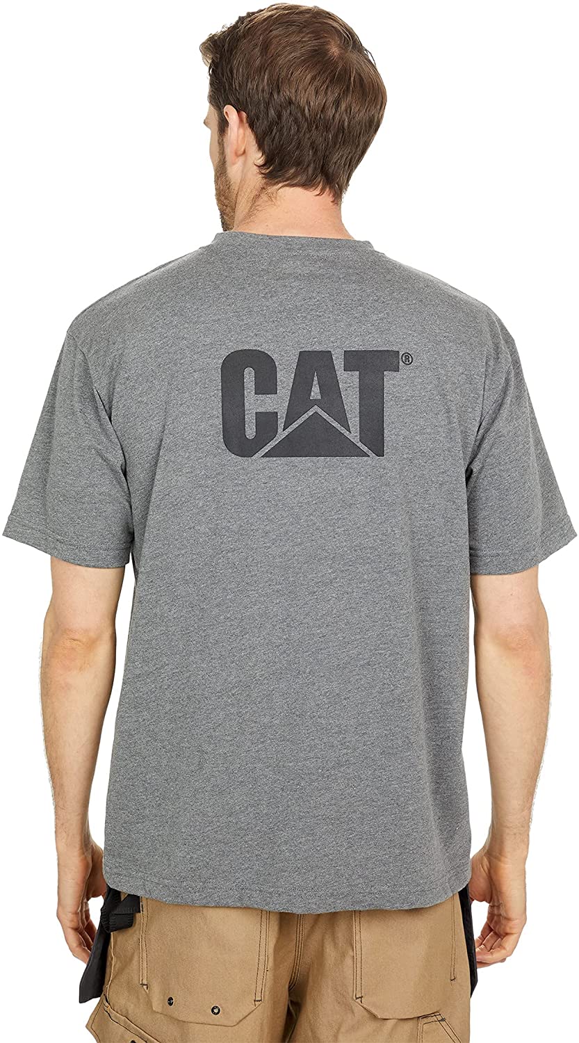 Men's Caterpillar Trademark T-Shirt in Dark Heather Grey